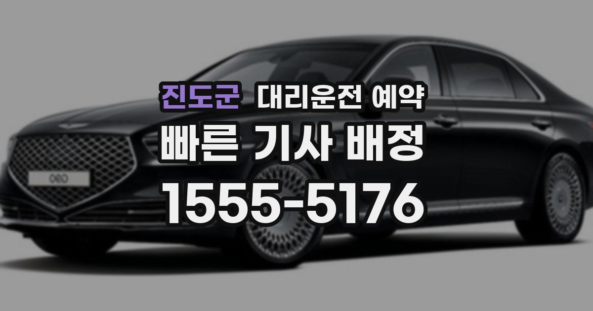 진도군 대리운전 예약