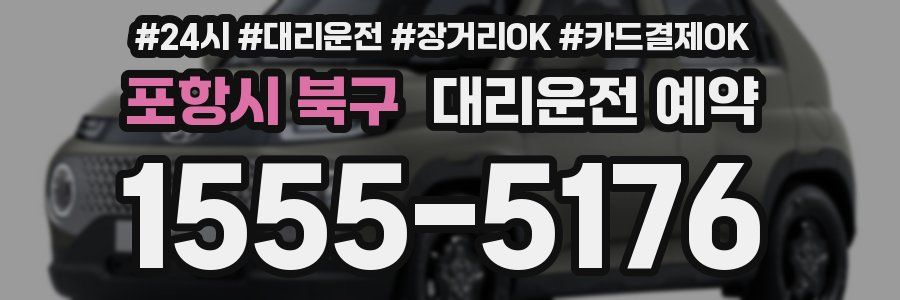 포항시 북구 대리운전 예약