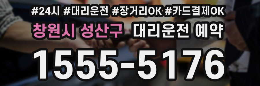 창원시 성산구 대리운전 예약