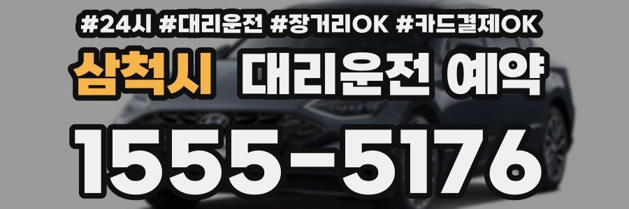 삼척시 대리운전 예약