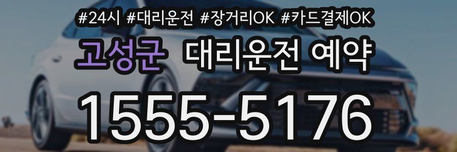 고성군 대리운전 예약