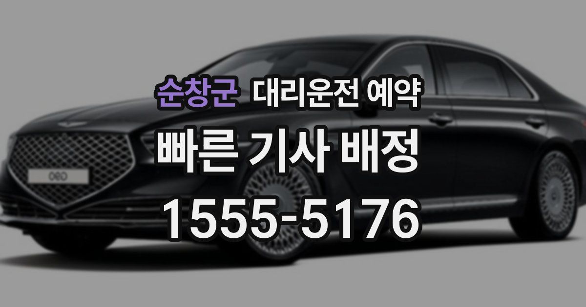 순창군 대리운전 예약