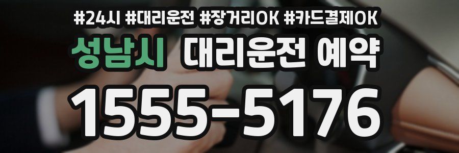 성남시 대리운전 예약