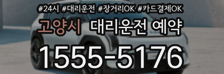 고양시 대리운전 예약