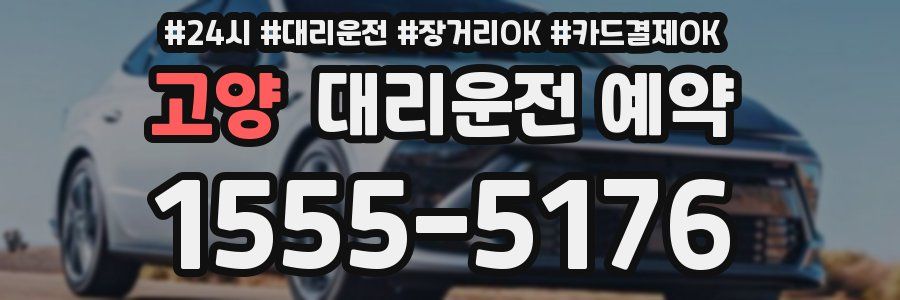 고양 대리운전 예약