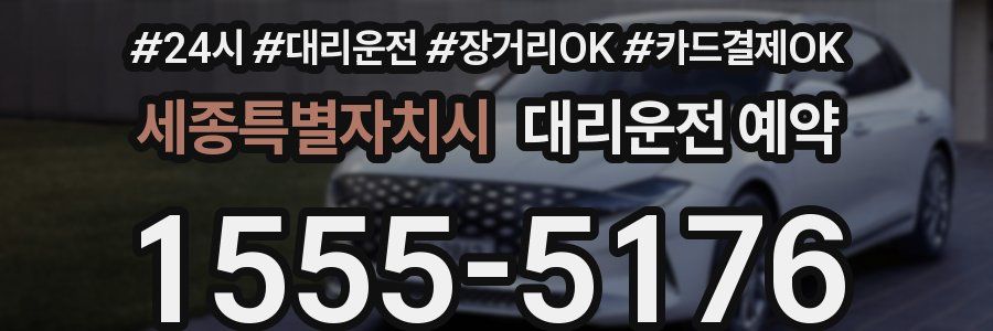 세종특별자치시 대리운전 예약