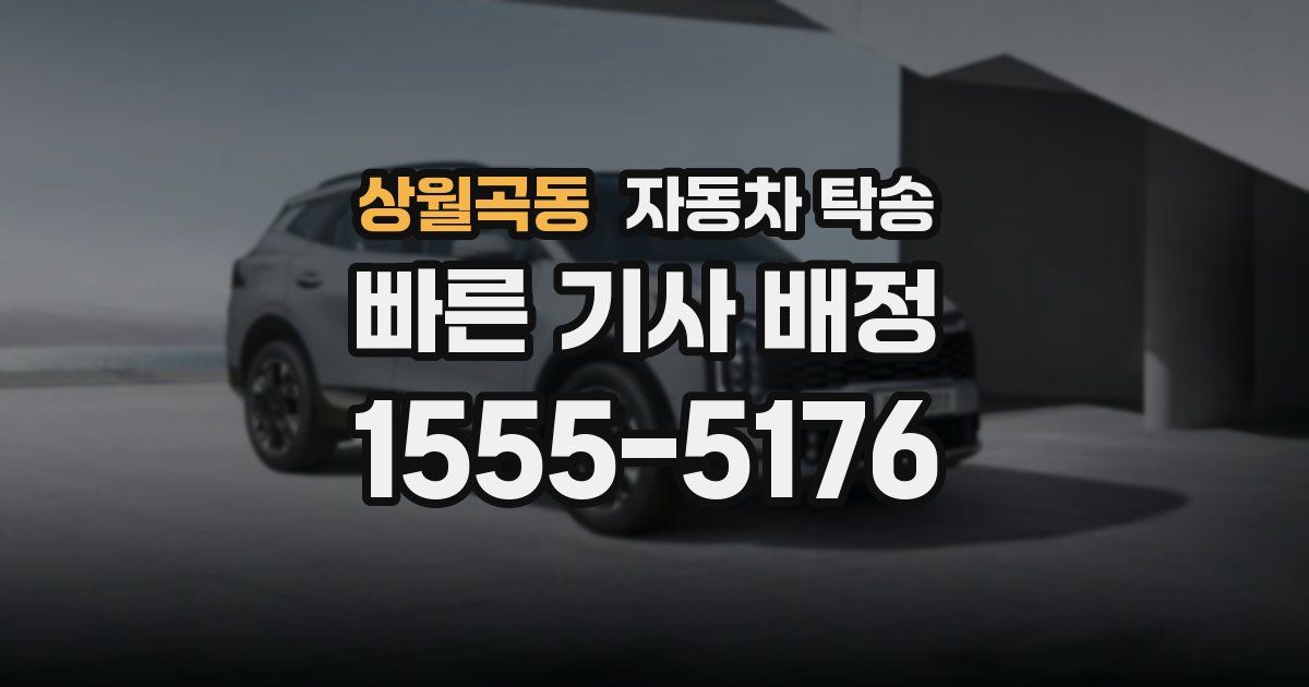 상월곡동 자동차 탁송