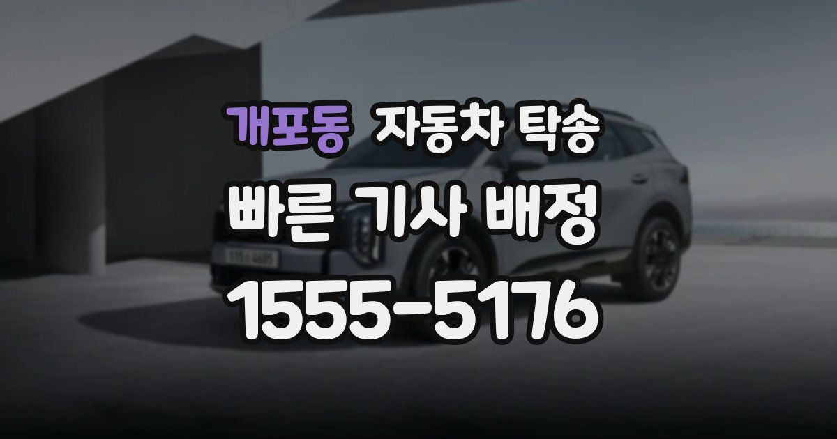 개포동 자동차 탁송