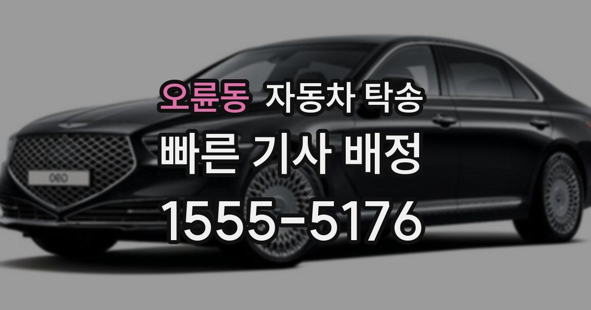 오륜동 자동차 탁송