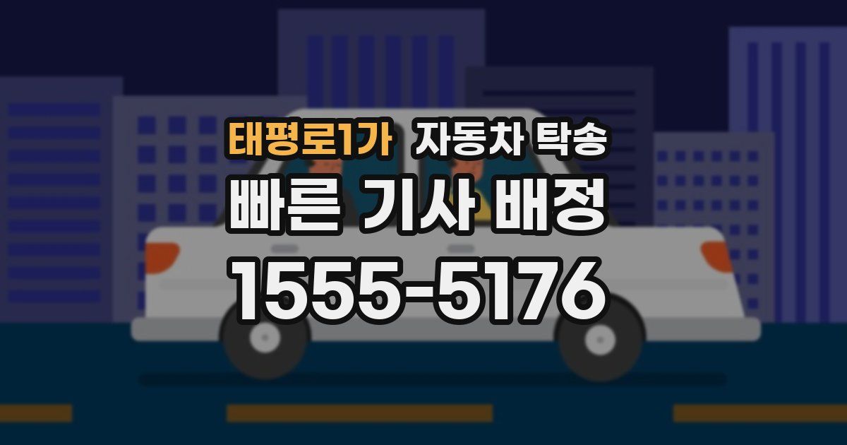 태평로1가 자동차 탁송