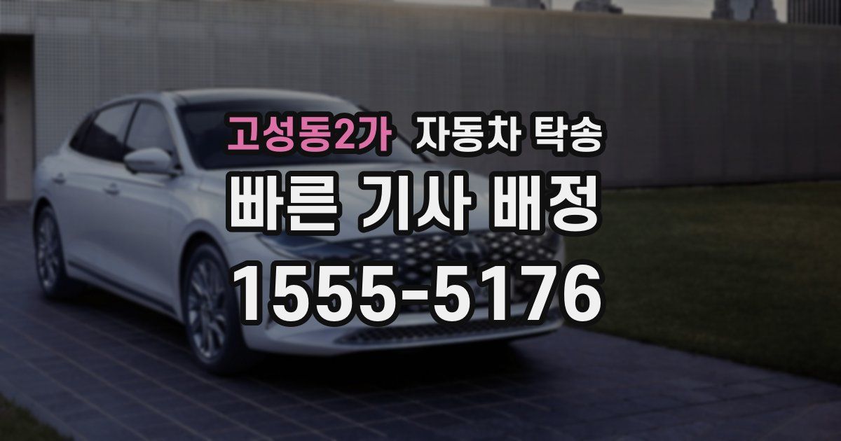 고성동2가 자동차 탁송