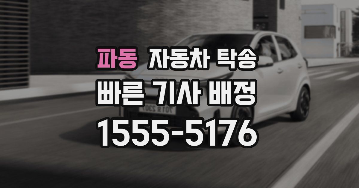 파동 자동차 탁송