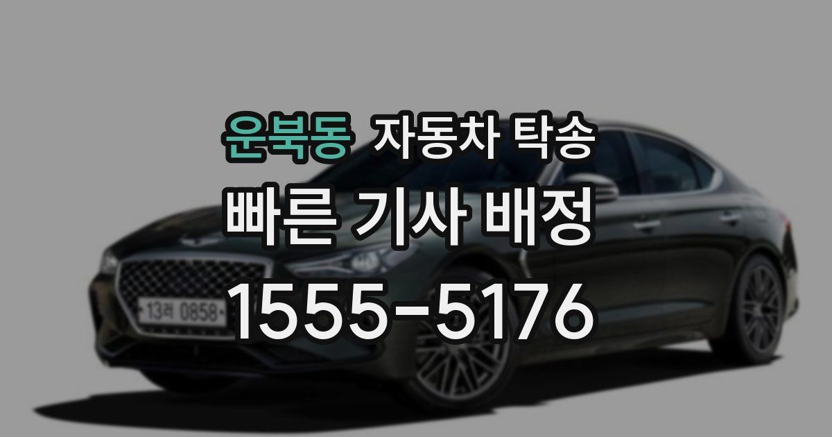 운북동 자동차 탁송