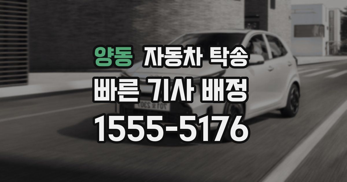 양동 자동차 탁송