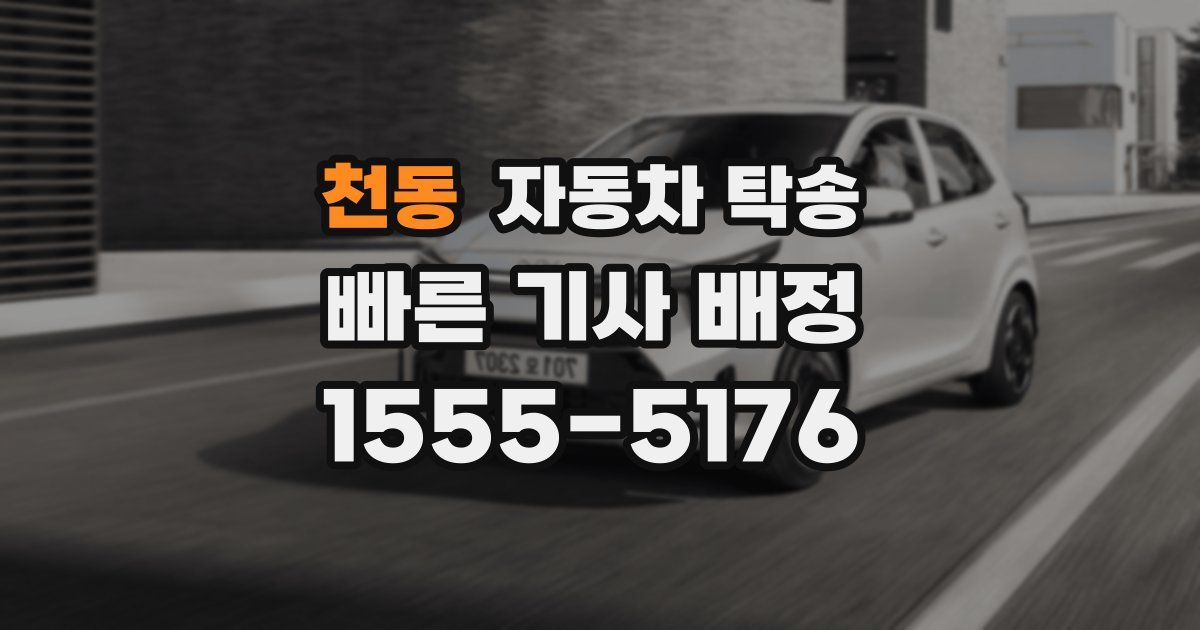 천동 자동차 탁송