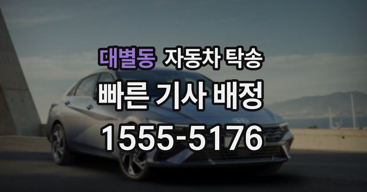 대별동 자동차 탁송