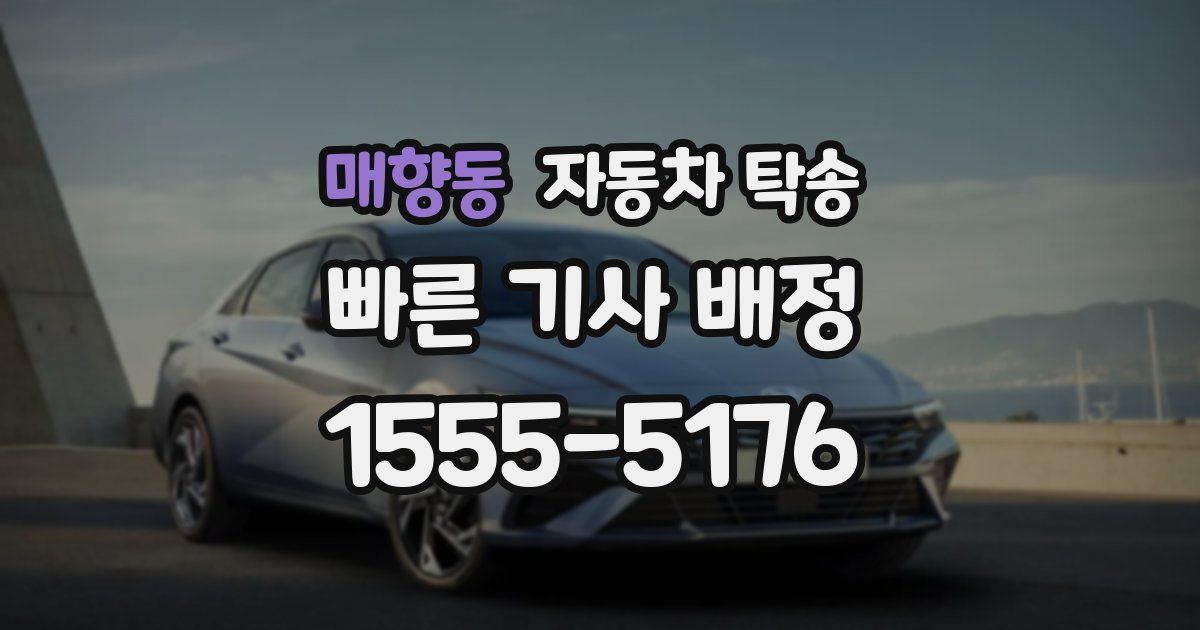 매향동 자동차 탁송