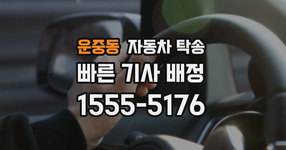 운중동 자동차 탁송