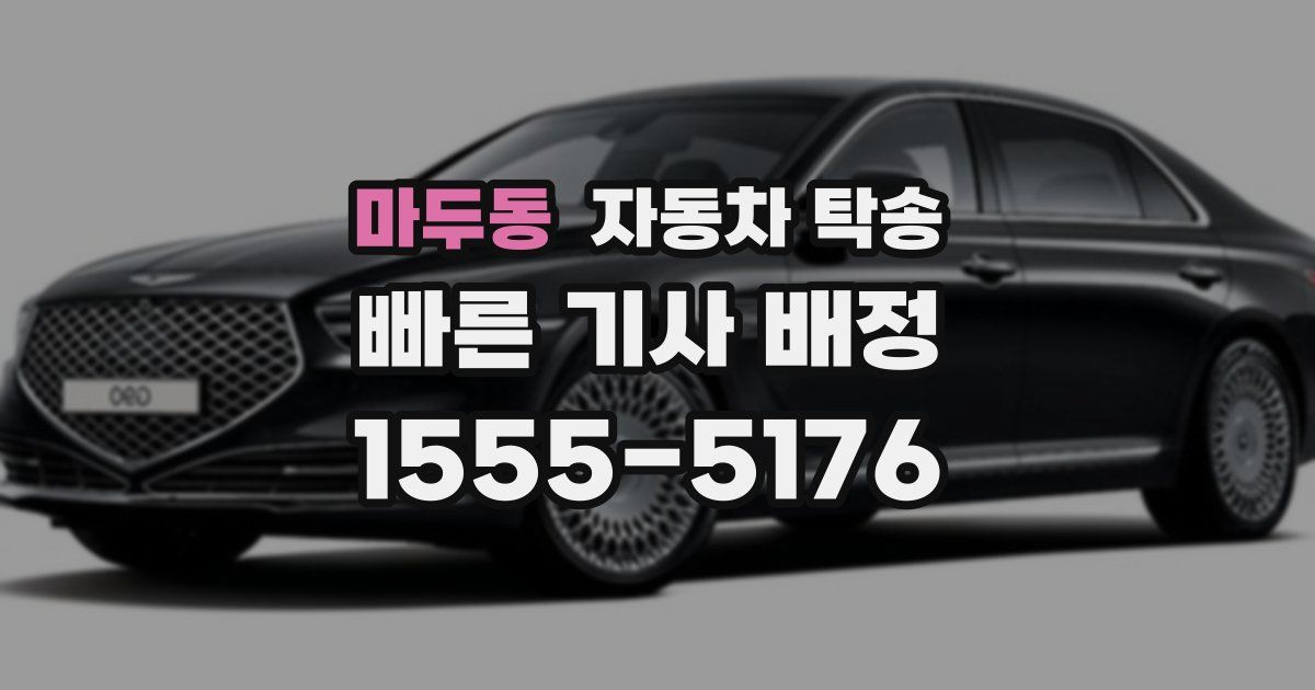 마두동 자동차 탁송