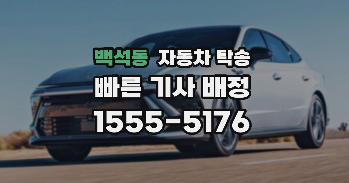 백석동 자동차 탁송