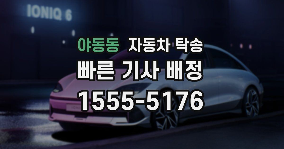 야동동 자동차 탁송