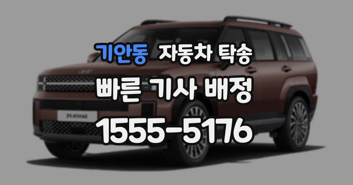 기안동 자동차 탁송