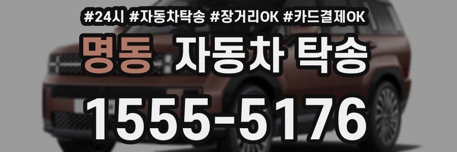 명동 자동차 탁송