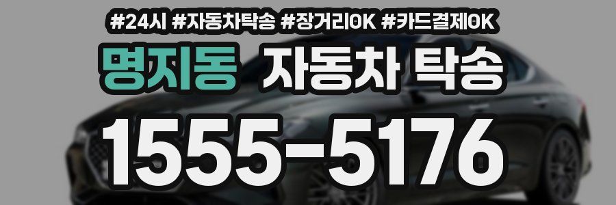 명지동 자동차 탁송