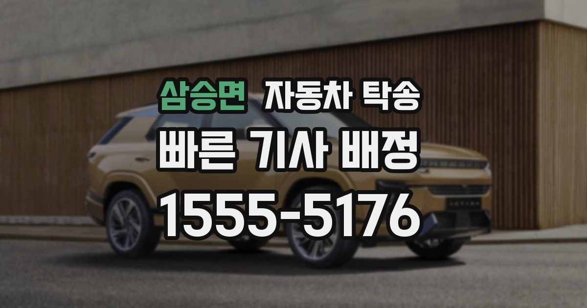 삼승면 자동차 탁송