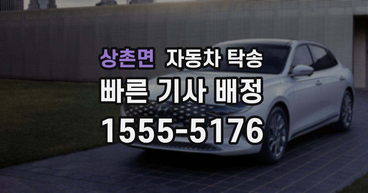 상촌면 자동차 탁송