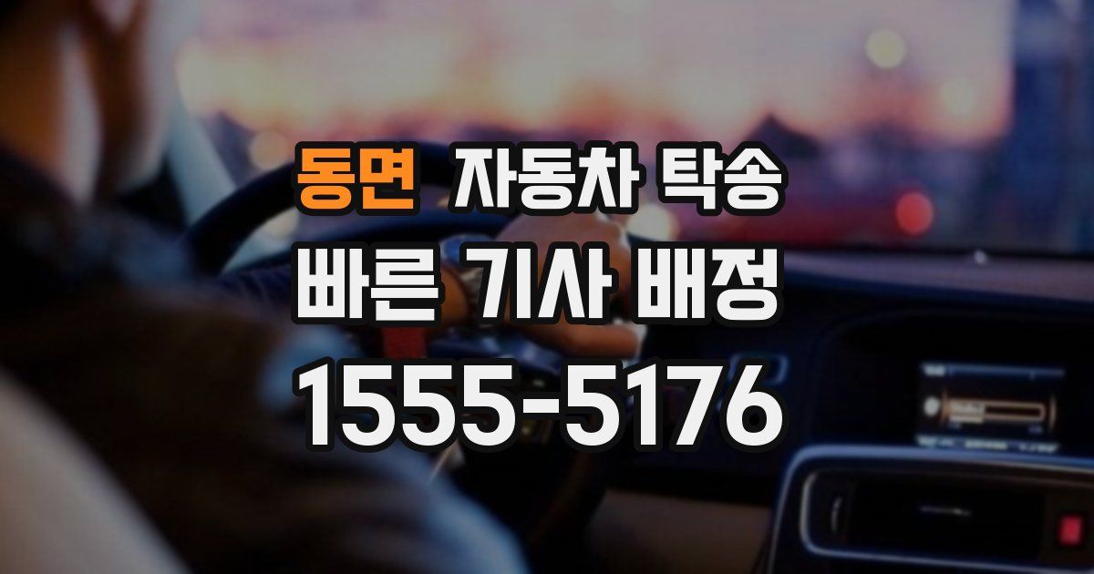 동면 자동차 탁송