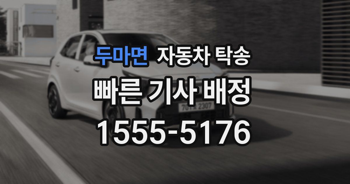 두마면 자동차 탁송