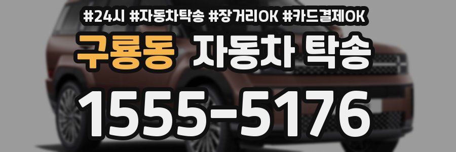 구룡동 자동차 탁송