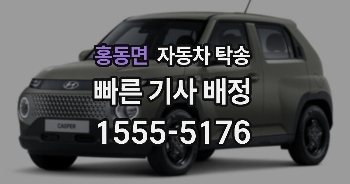 홍동면 자동차 탁송