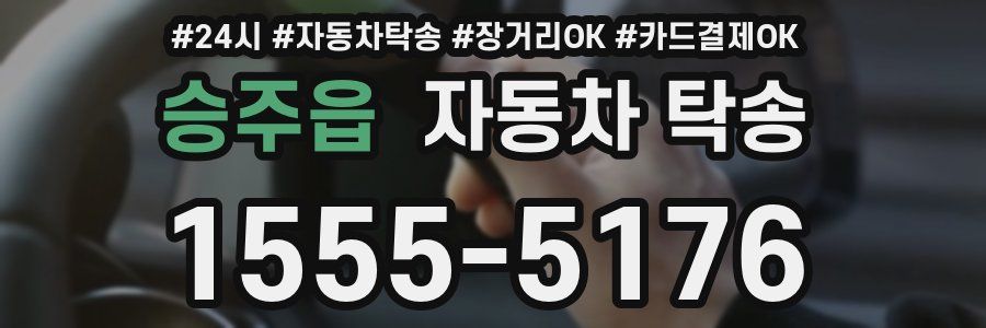 승주읍 자동차 탁송