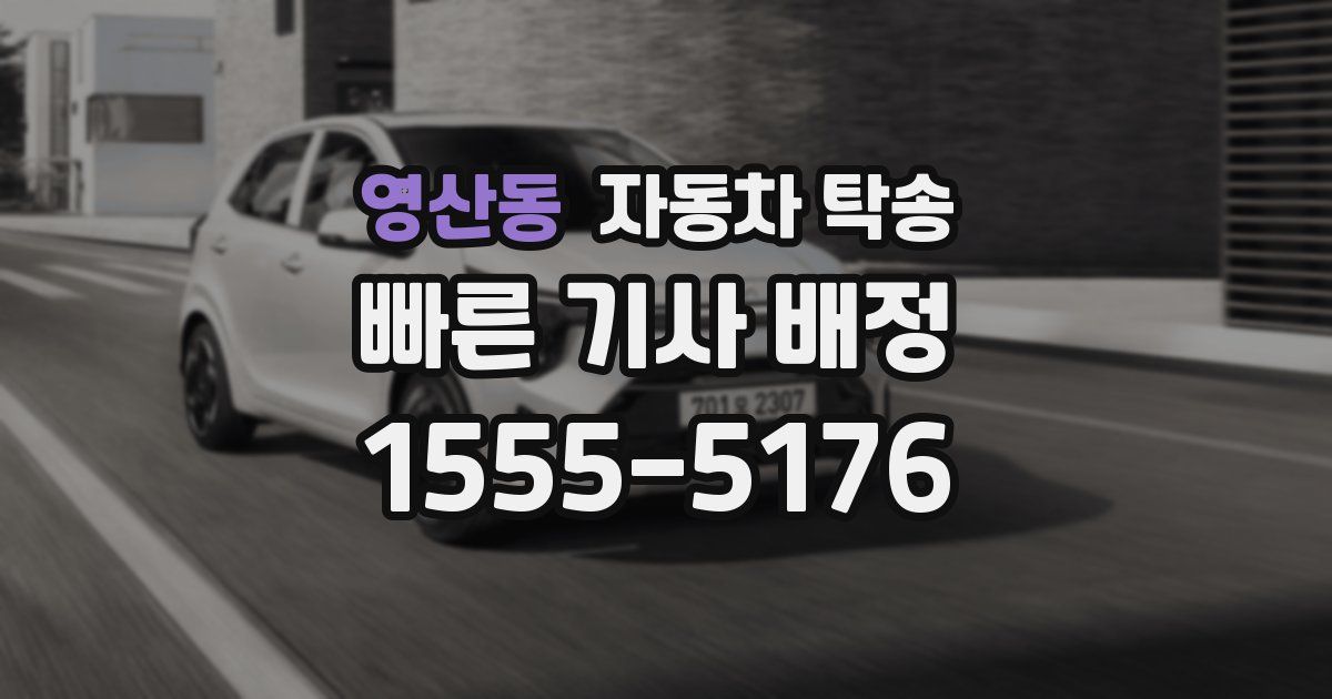 영산동 자동차 탁송