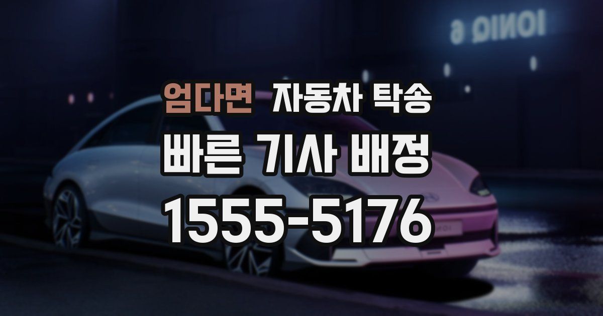 엄다면 자동차 탁송