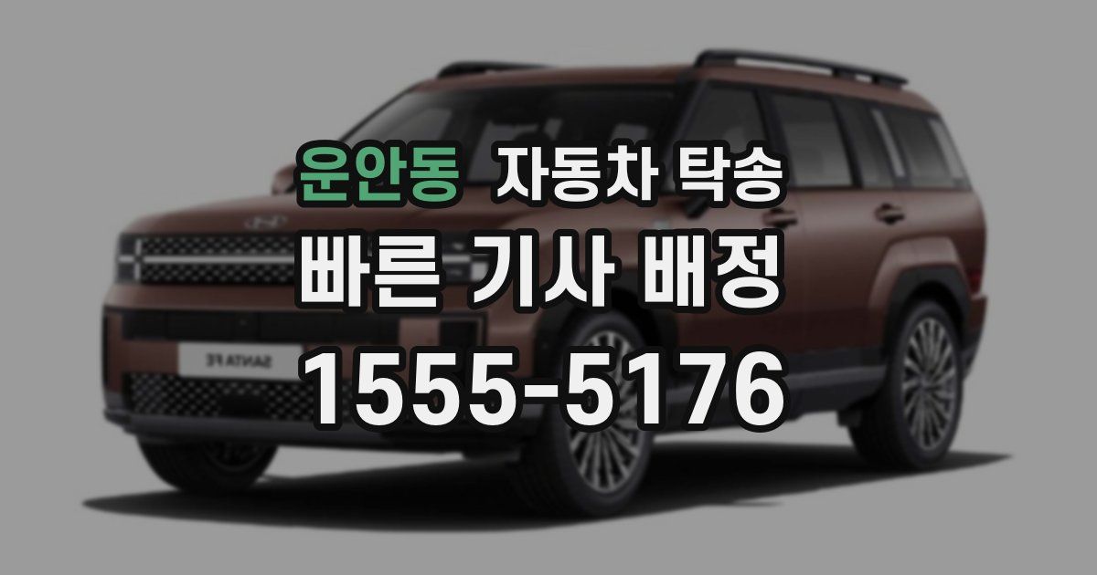 운안동 자동차 탁송