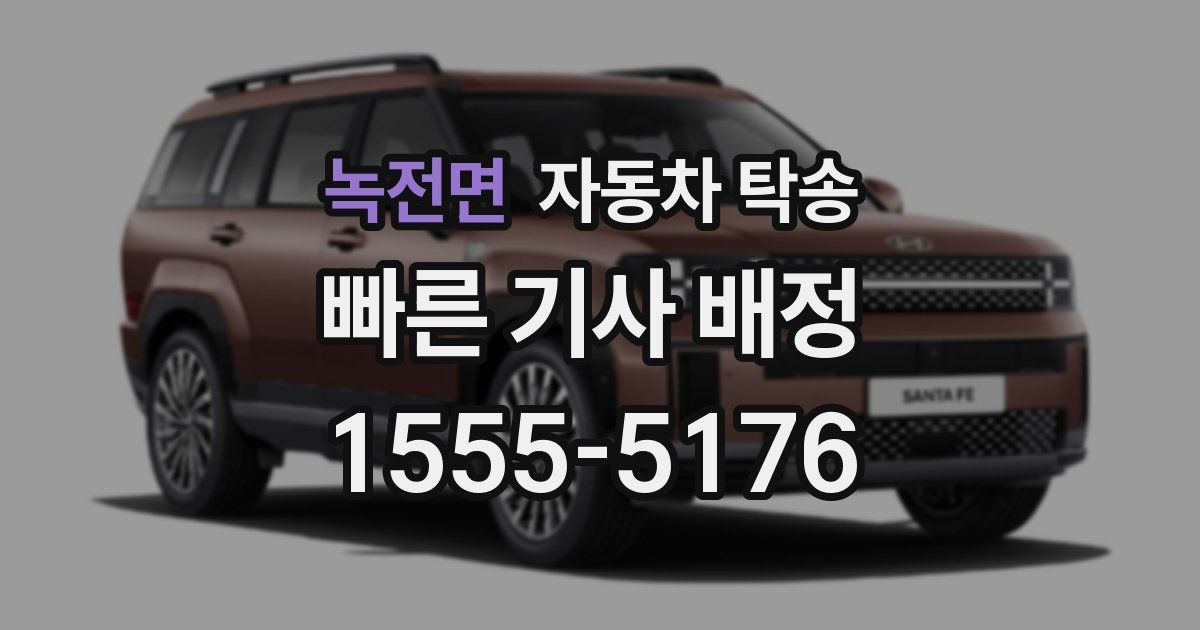 녹전면 자동차 탁송