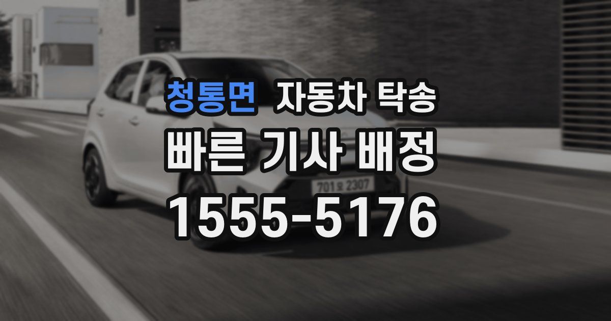 청통면 자동차 탁송