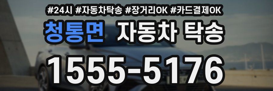 청통면 자동차 탁송