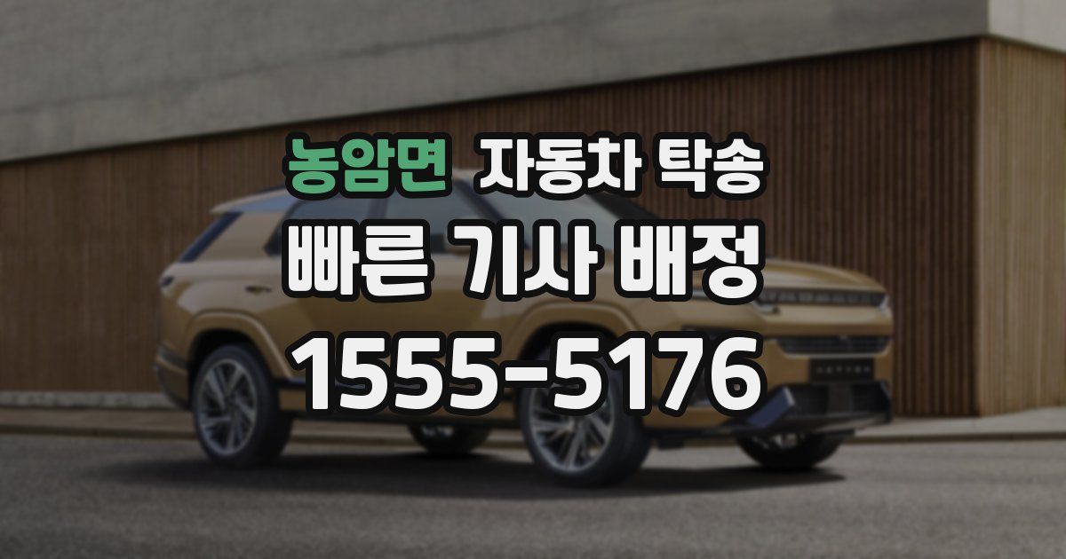 농암면 자동차 탁송