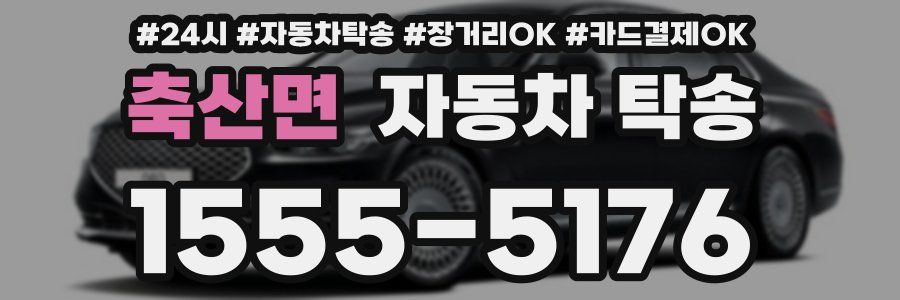 축산면 자동차 탁송