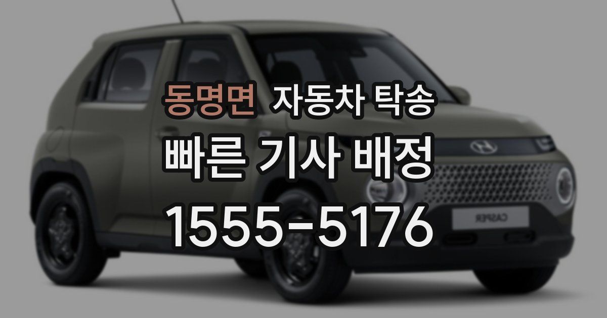 동명면 자동차 탁송