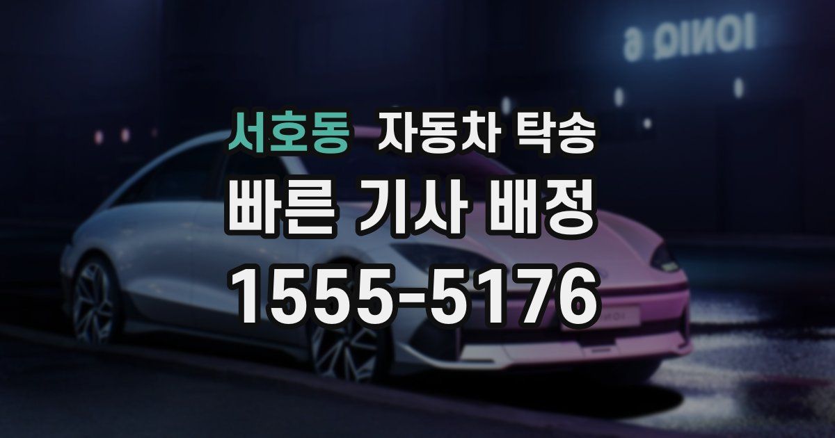 서호동 자동차 탁송