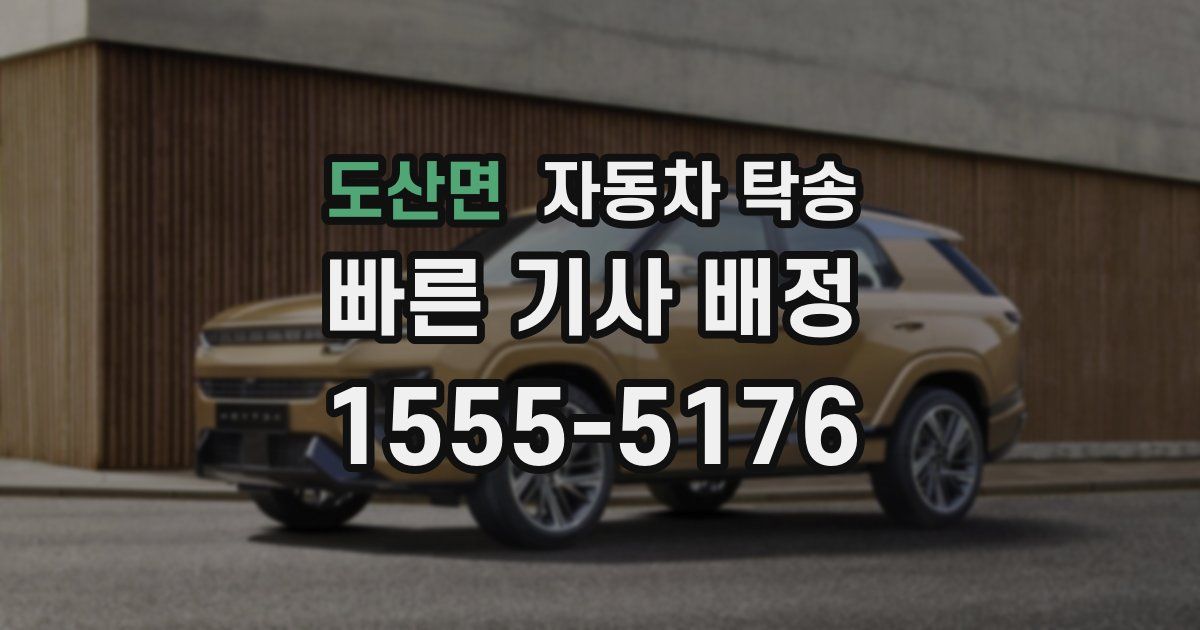 도산면 자동차 탁송