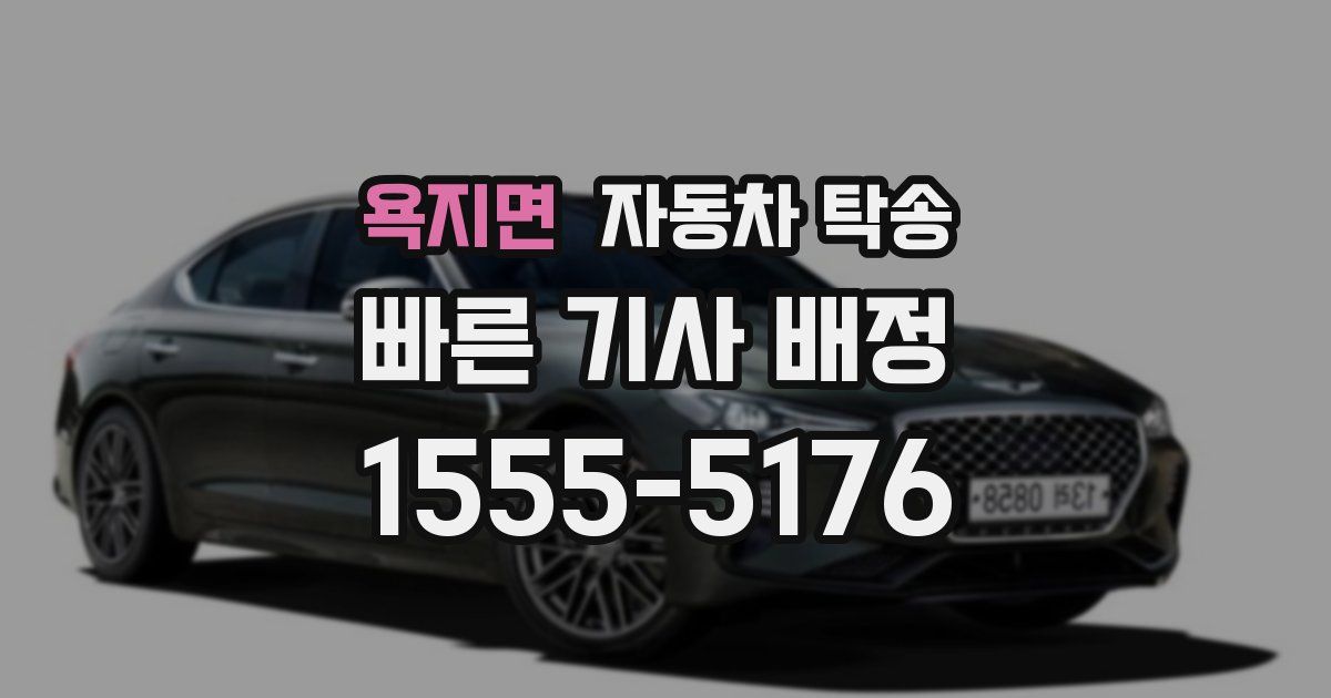 욕지면 자동차 탁송