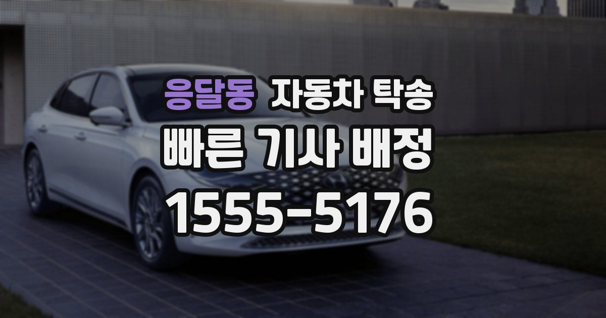 응달동 자동차 탁송