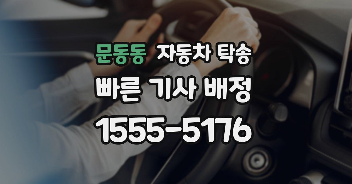 문동동 자동차 탁송