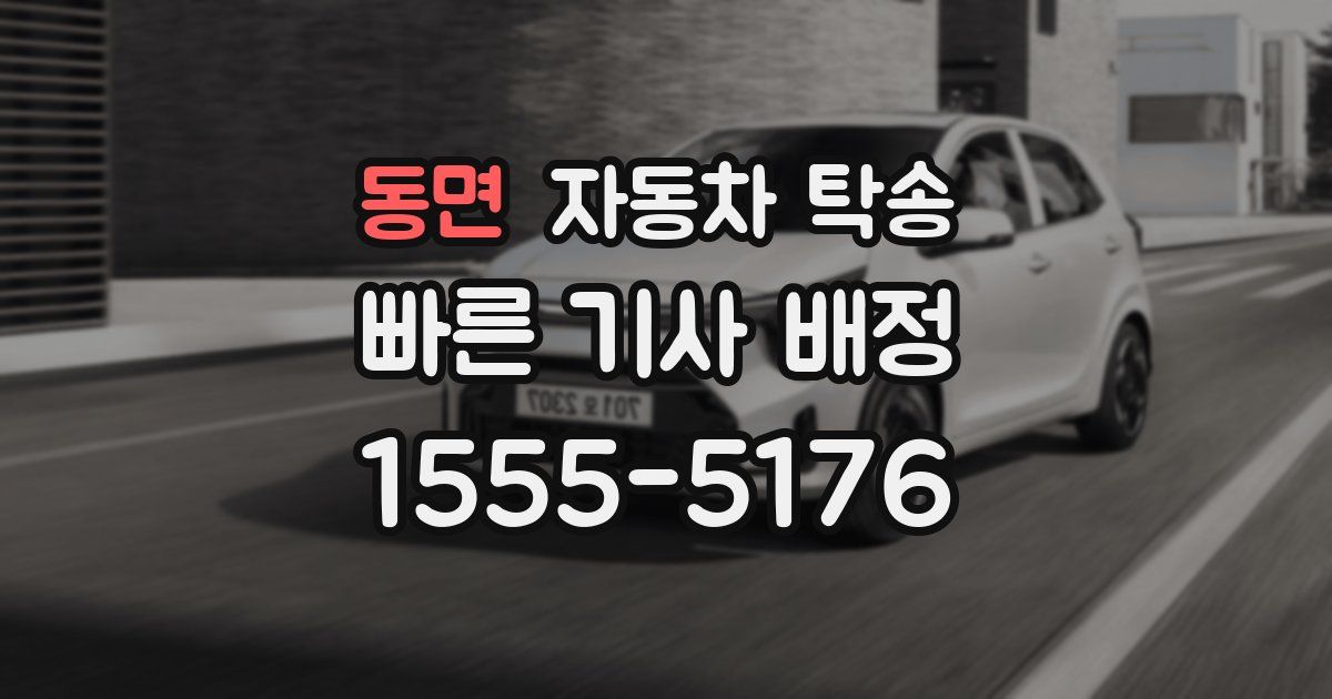 동면 자동차 탁송